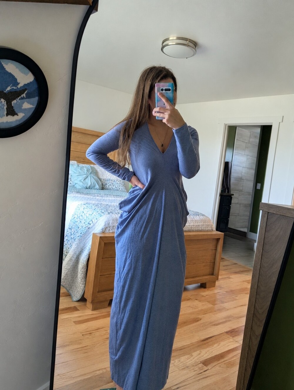 NWT Halara Long Sleeve Maxi Dress